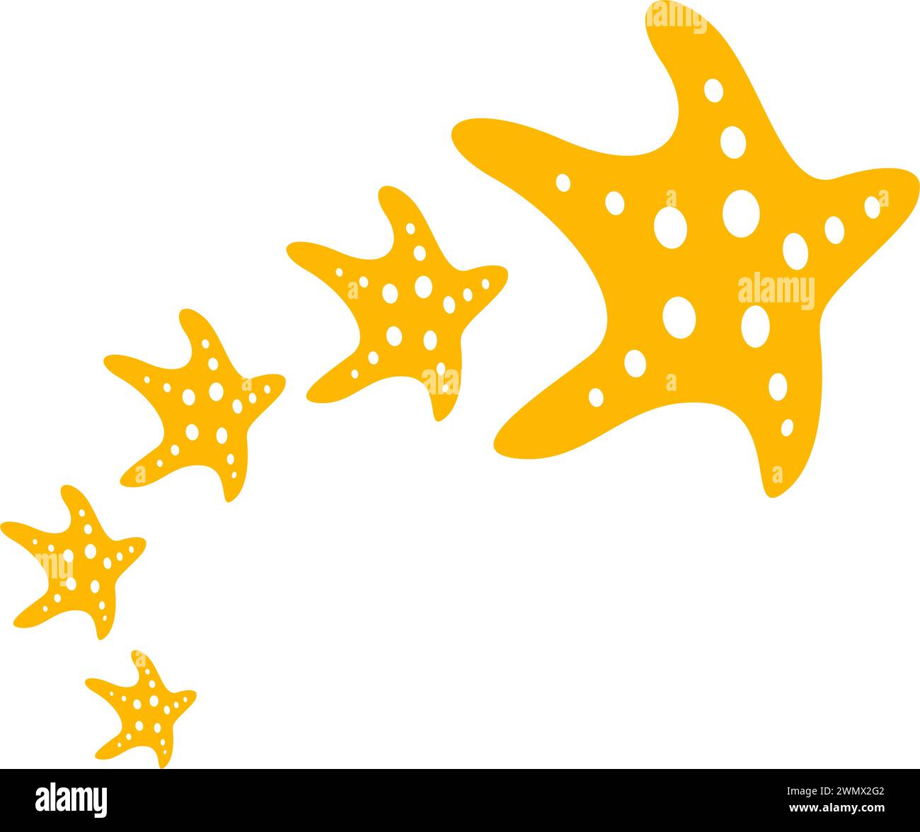 Starfish icon logo design template Stock Vector