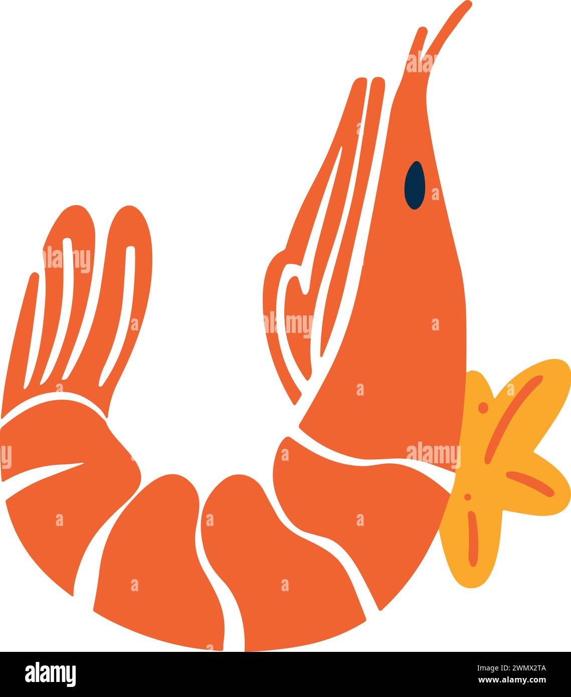 Isolate shrimp Stock Vector Images - Alamy