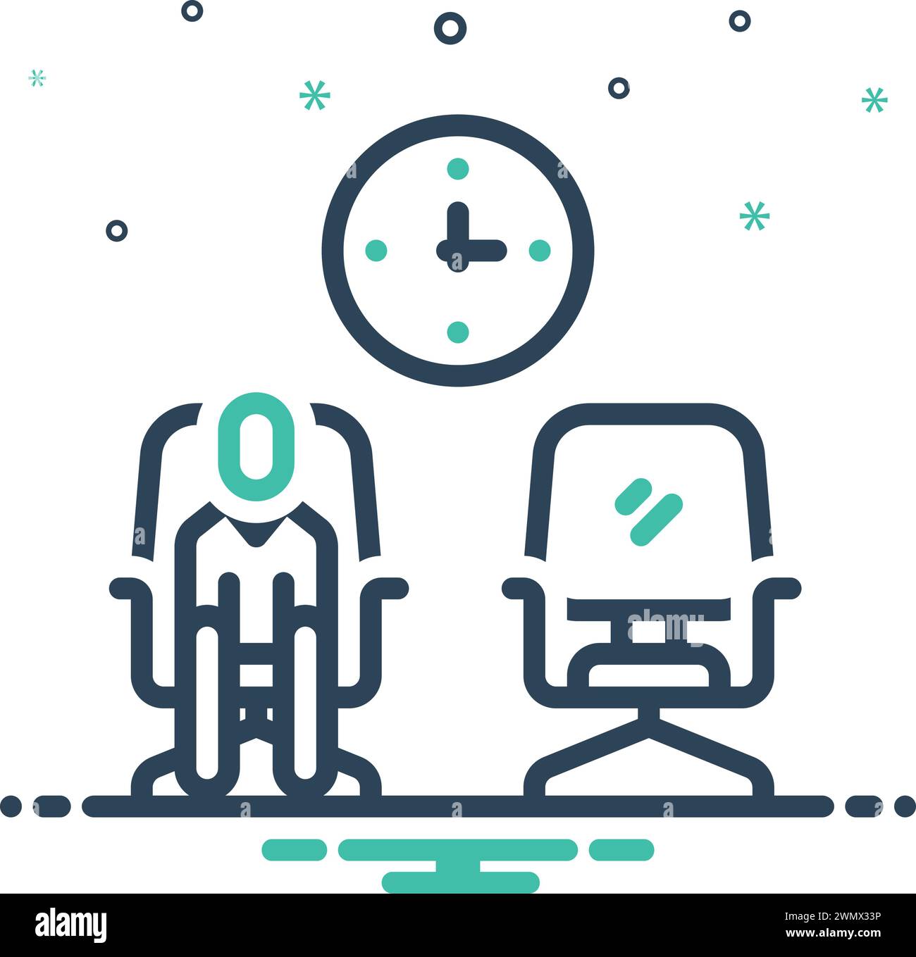 Alone wait waiting Stock Vector Images - Alamy