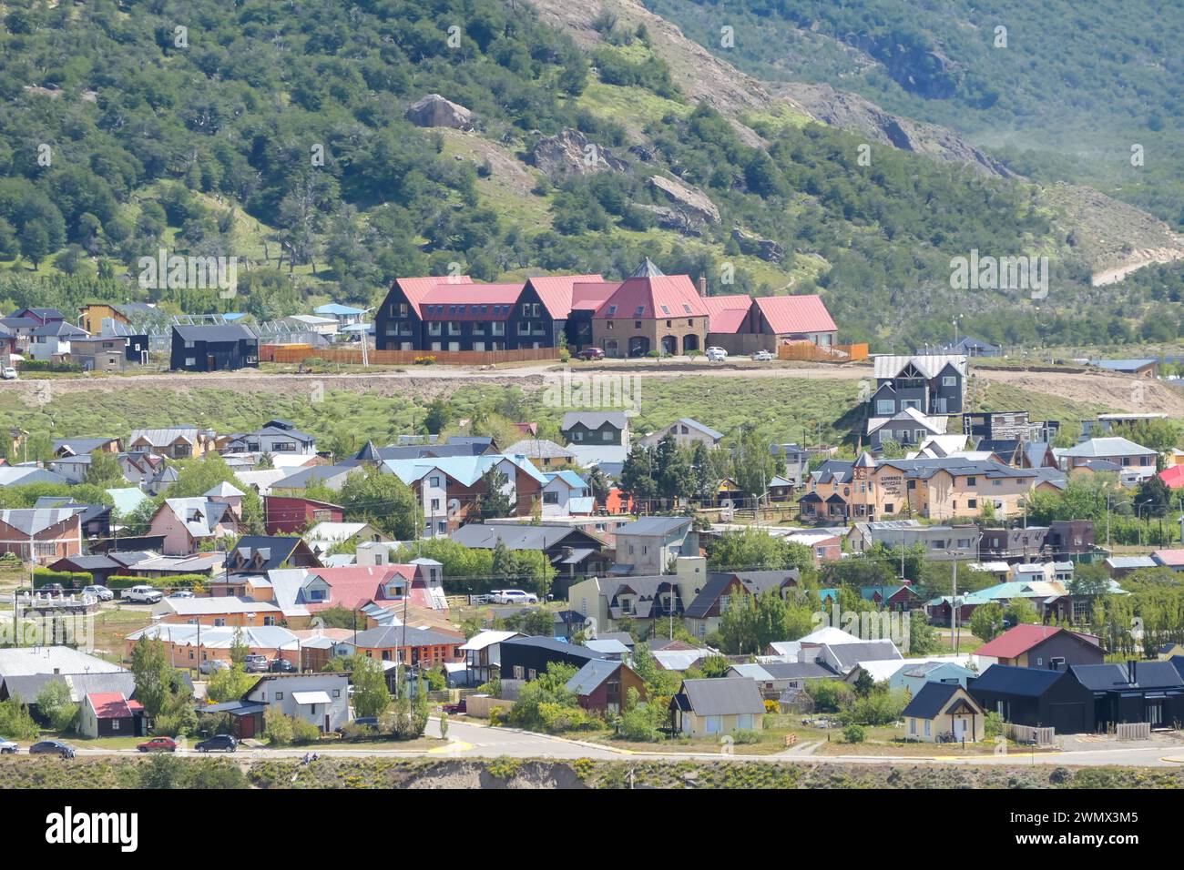Argentinian Patagonia: the town of El Chaltén Stock Photo
