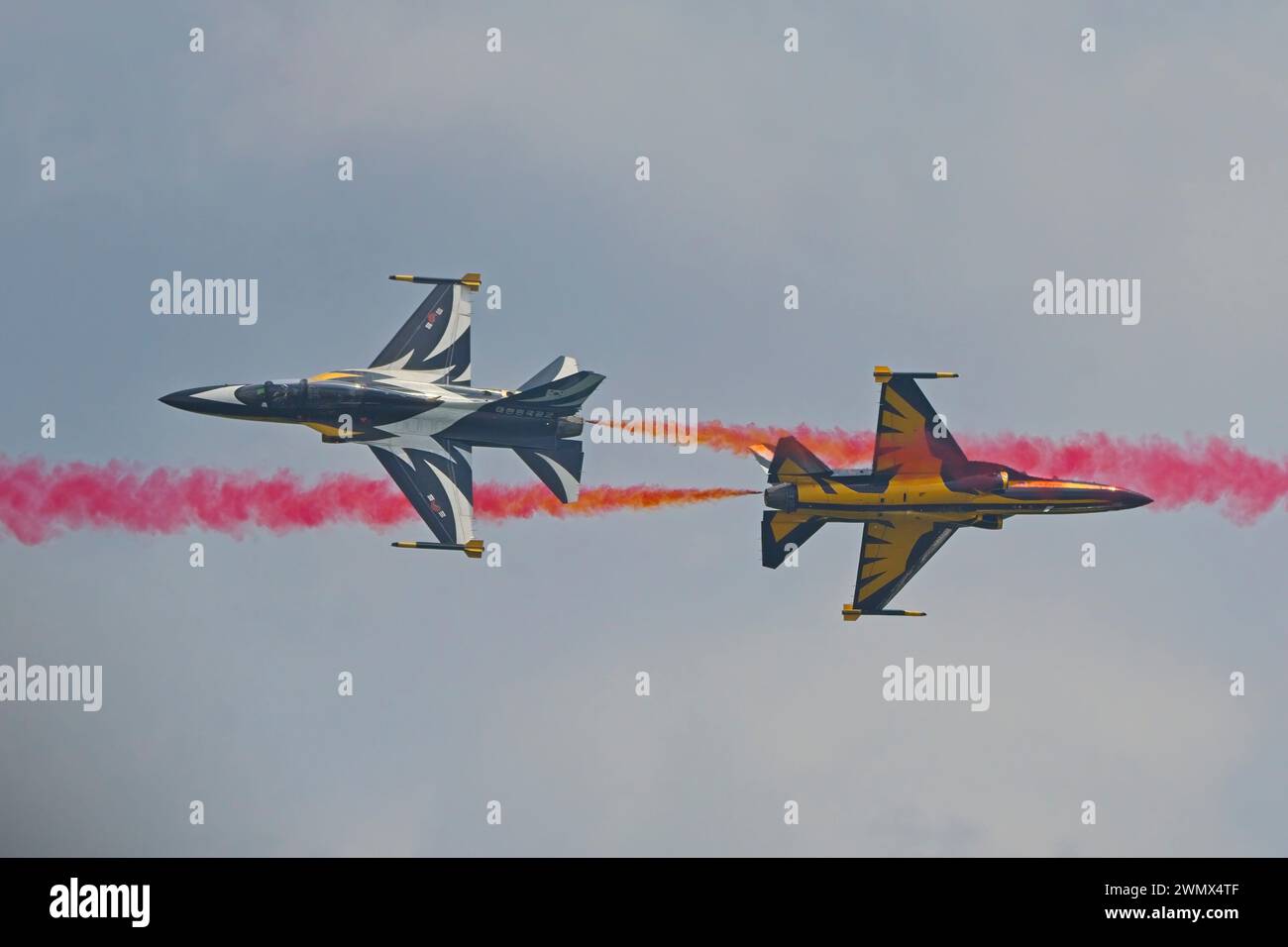 SINGAPORE FEBRUARY 22, 2024 Republic of Korea Air Force aerobatic