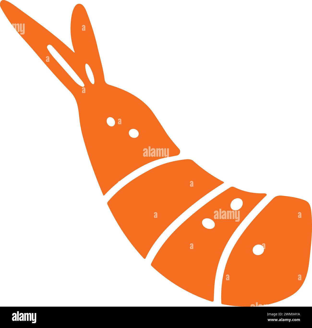 Isolate shrimp Stock Vector Images - Alamy