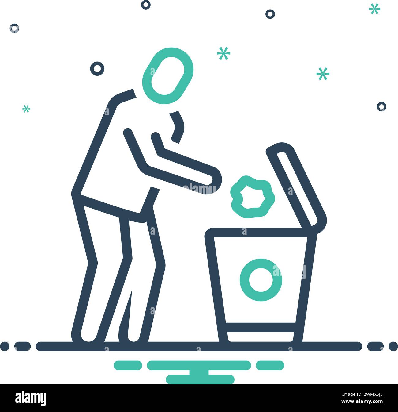 Dispose of your rubbish Stock Vector Images Alamy