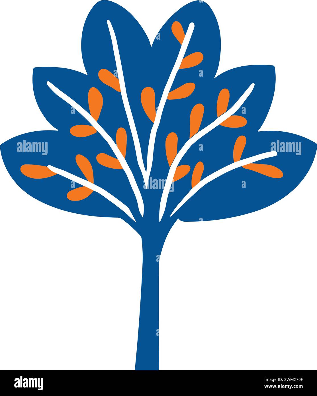 tree flat style isolate on background Stock Vector Image & Art - Alamy