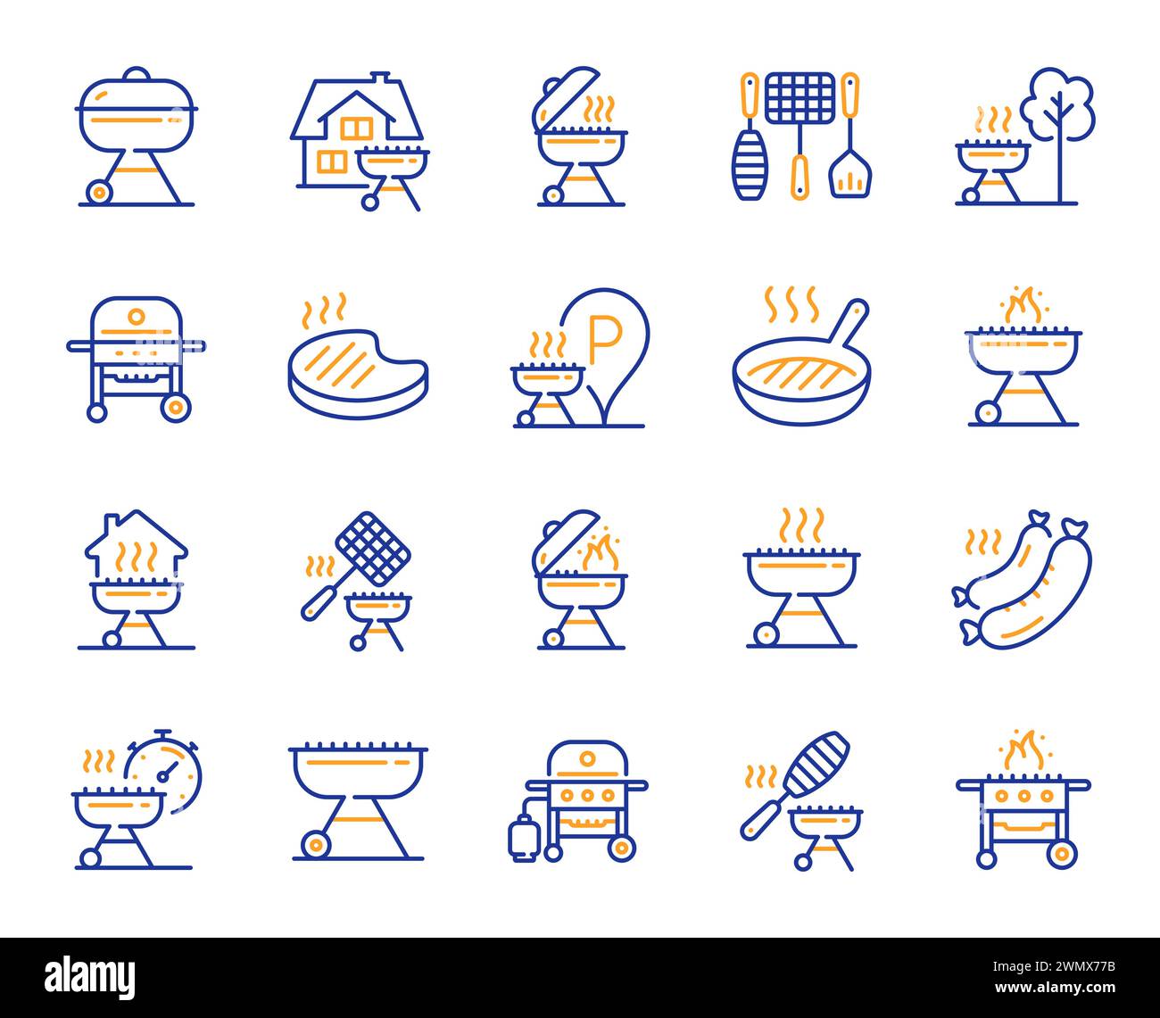Meat smoker home Stock Vector Images - Alamy