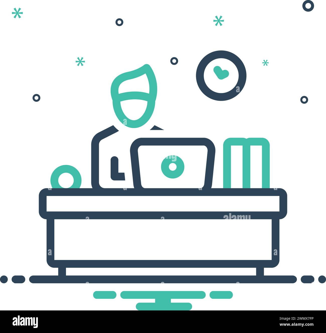 Icon for co worker,associate Stock Vector
