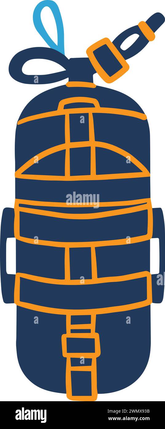 diving equipment flat style isolate on background Stock Vector Image ...