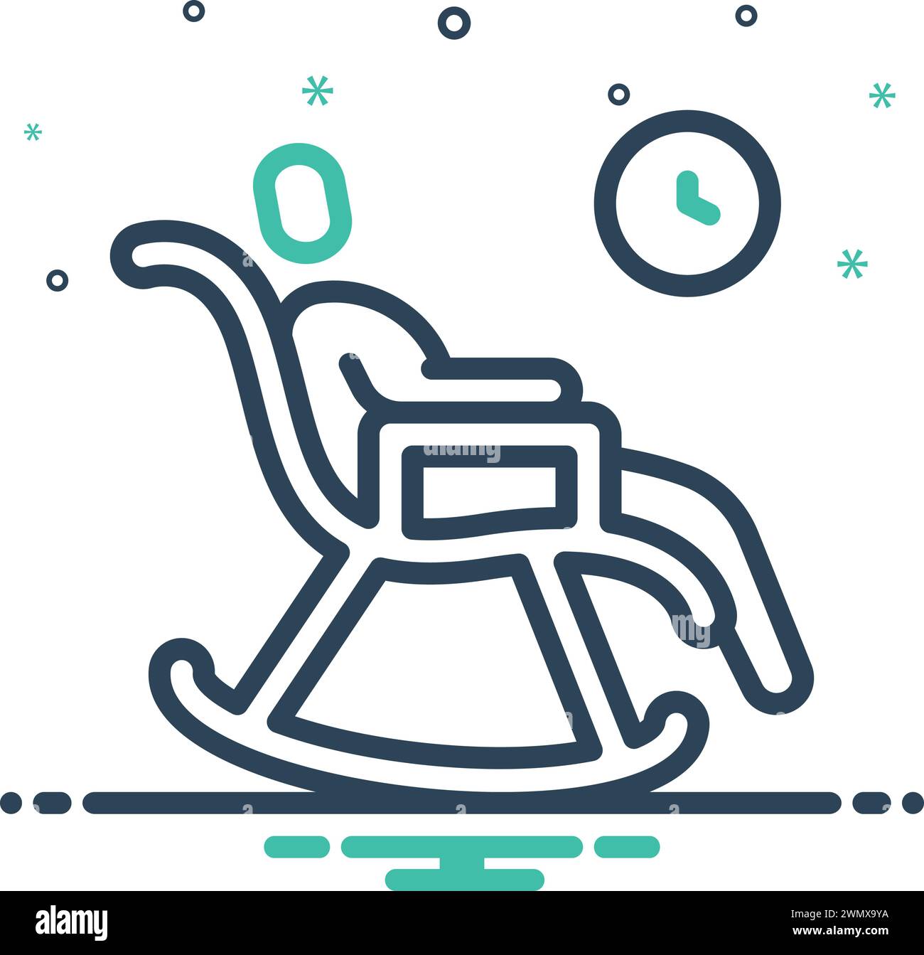 Icon for retirement,rocking chair Stock Vector Image & Art - Alamy