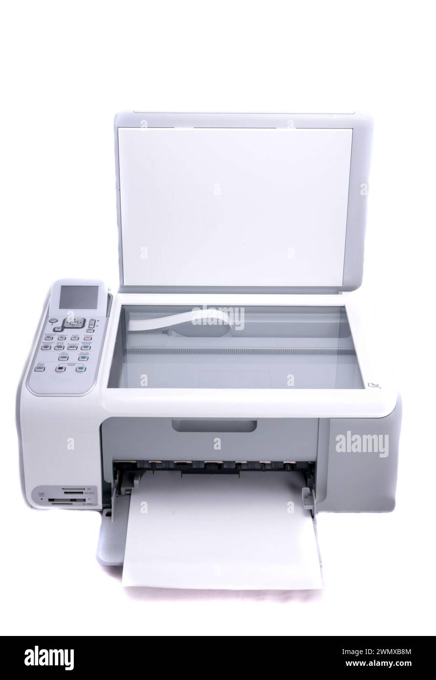 Multifunction printer isolated in white background Stock Photo