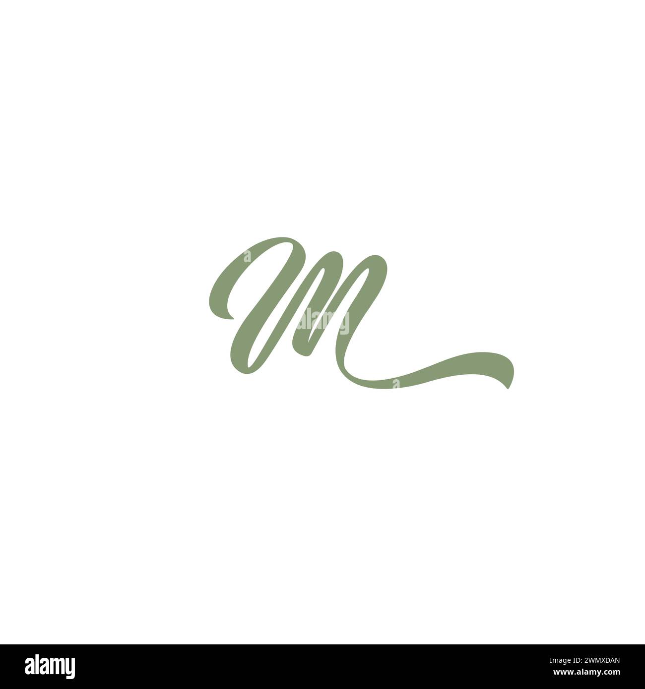 M Initial logo. Letter M Icon Design Stock Vector
