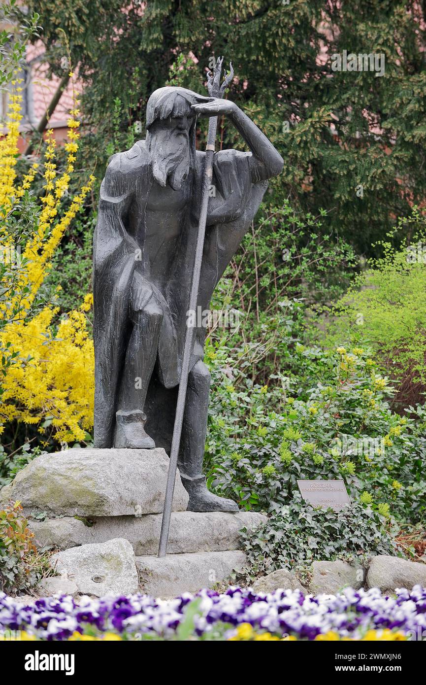 Ruebezahl statue, Bensheim, Hessische Bergstrasse, Hesse, Germany Stock Photo