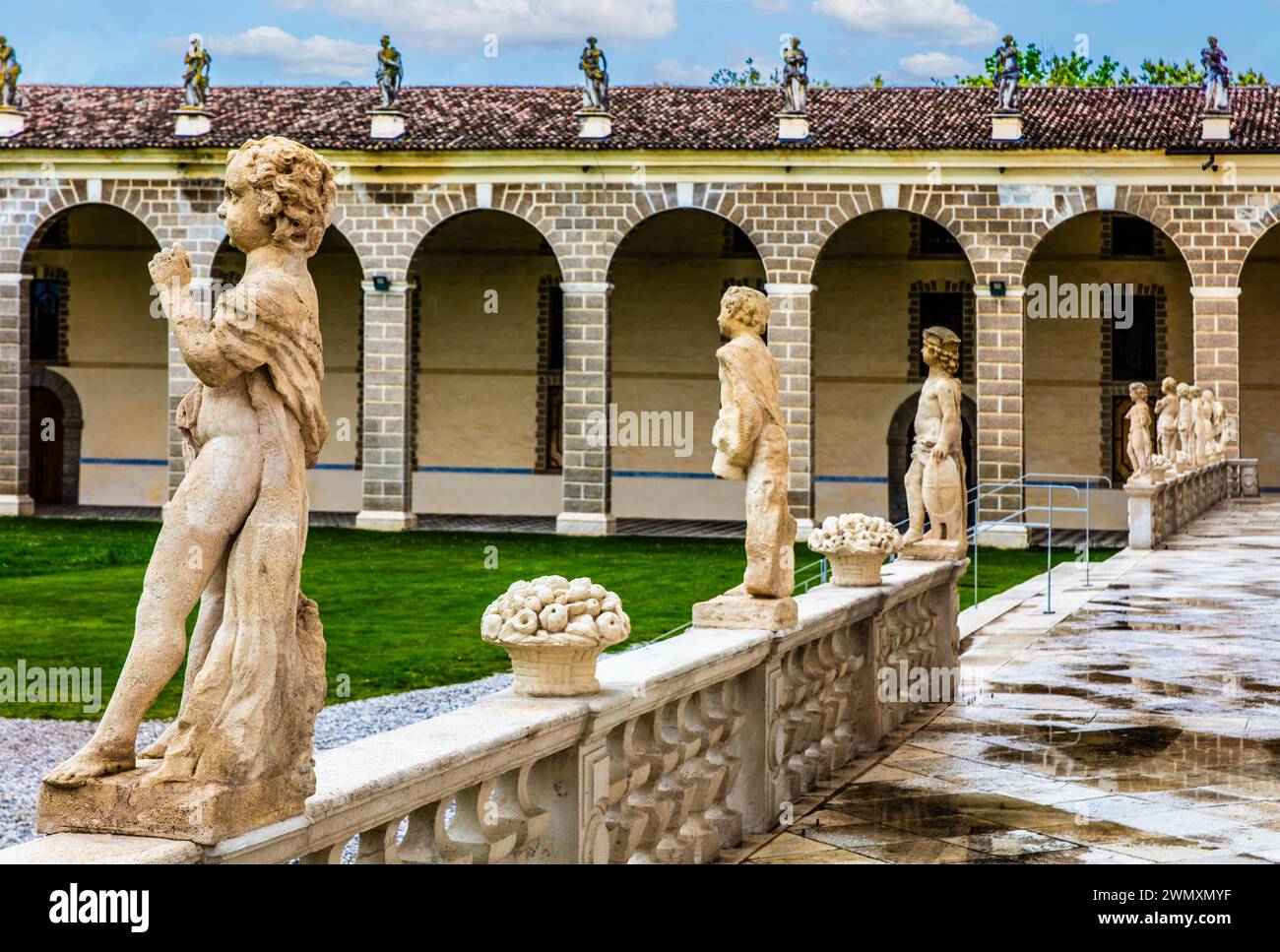 Villa Manin from the 17th century, residence of Ludovico Manin, the last Doge of Venice, Codroipo, Friuli, Italy, Codroipo, Friuli, Italy Stock Photo