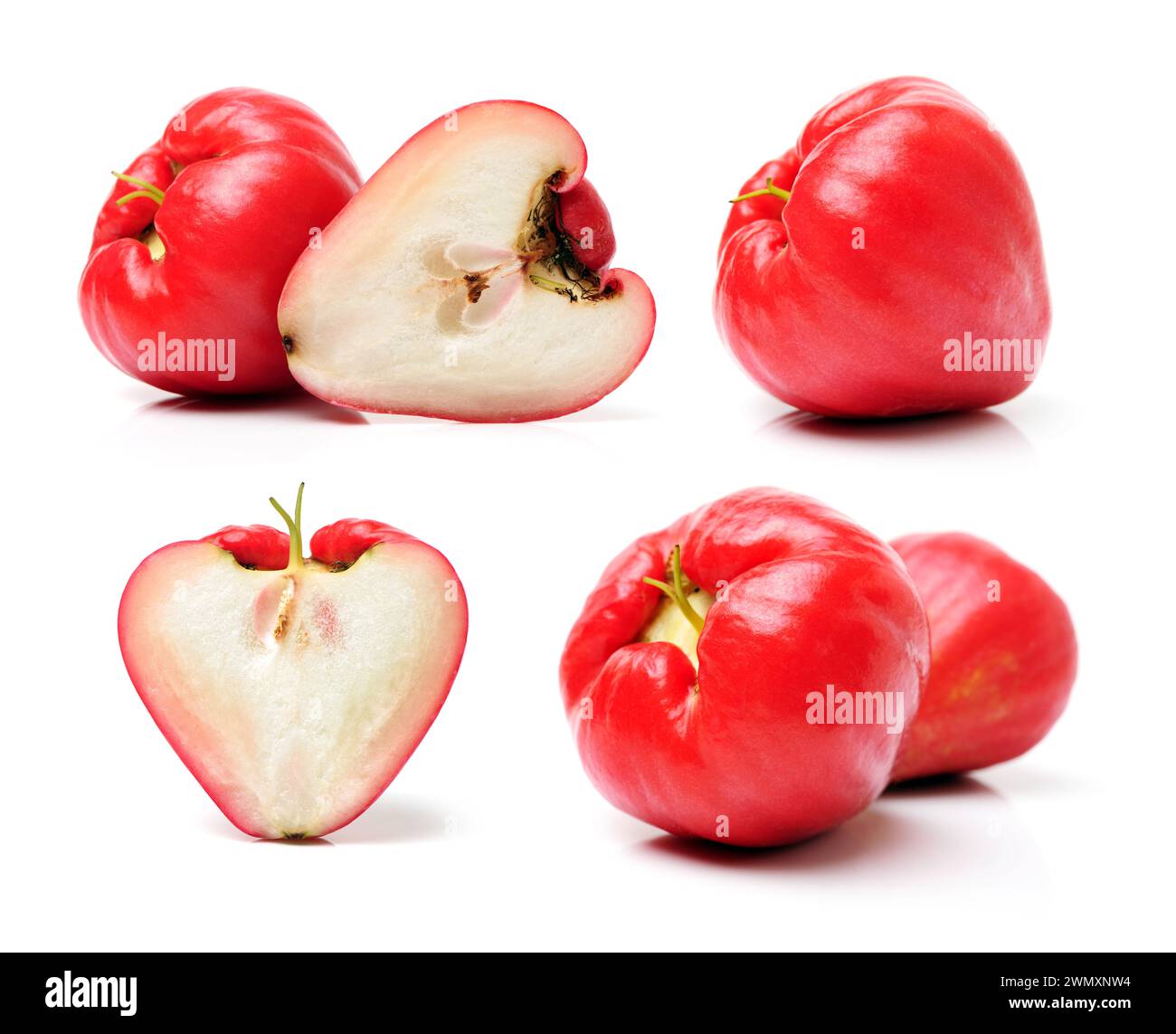 Rose apples or chomphu on white background Stock Photo