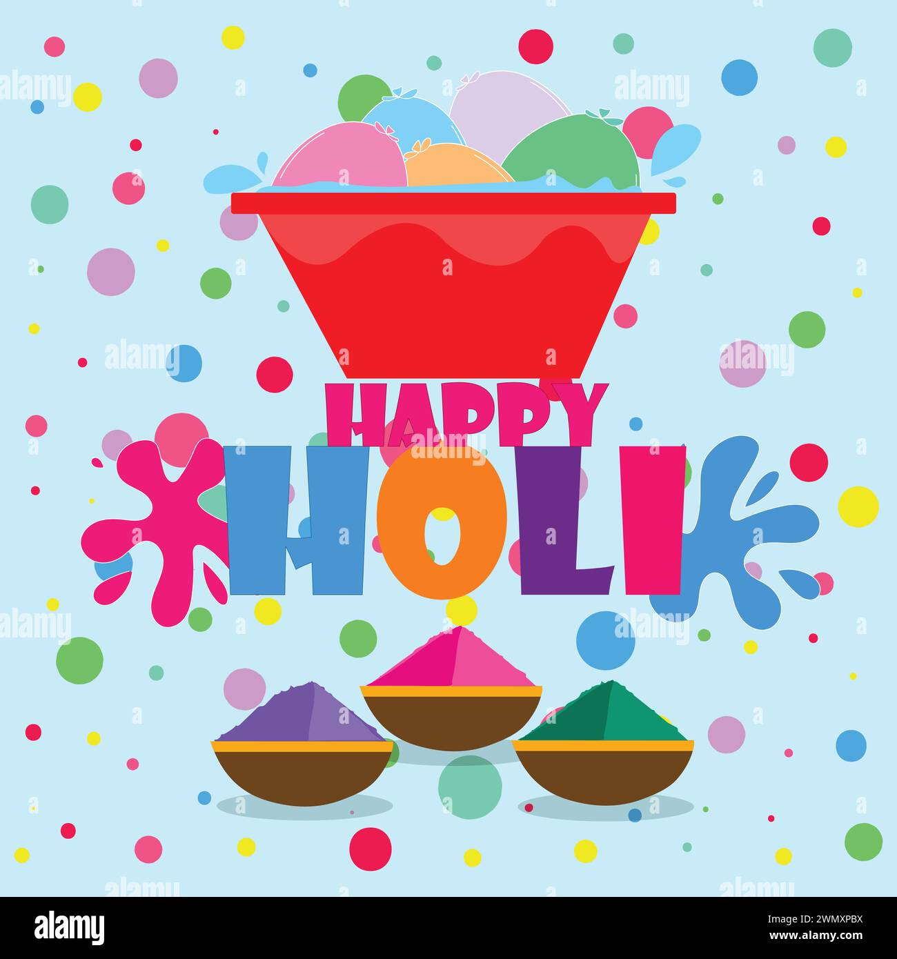 Holi Festival Poster Stock Vector Image & Art Alamy