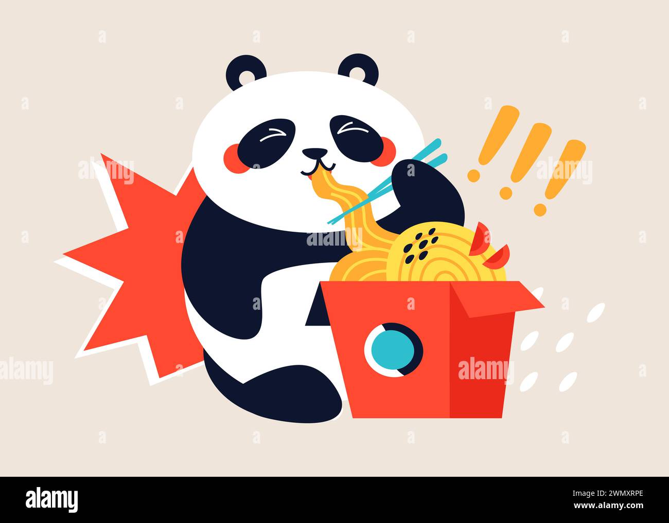 Bear wok bear Stock Vector Images - Alamy
