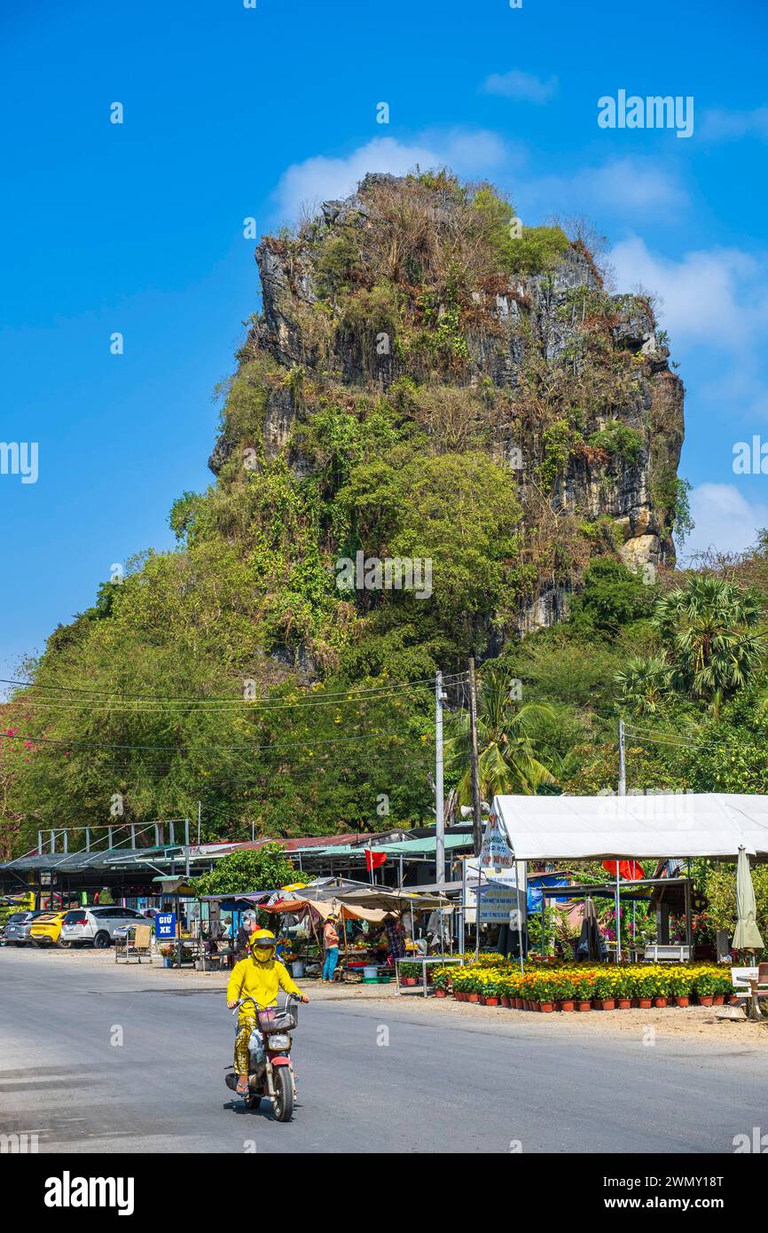 Vietnam, Mekong Delta, Kien Giang province, Ha Tien, Thach Dong site Stock Photo