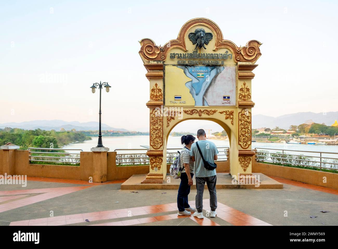 Thailand, Chiang Rai province, Sop Ruak, Golden Triangle, the Mekong Stock Photo