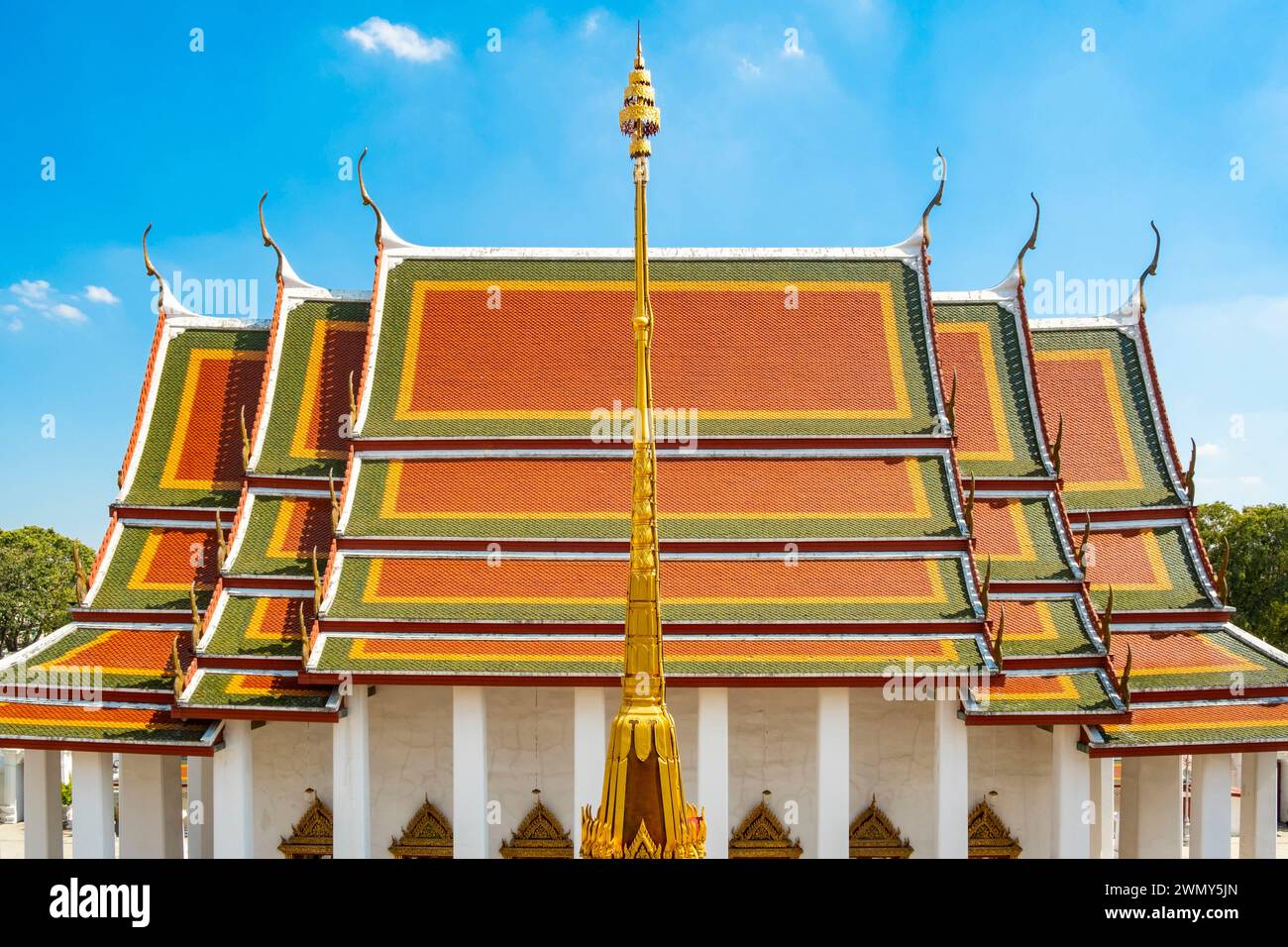 Thailand, Bangkok, Wat Ratchanadda temple Stock Photo