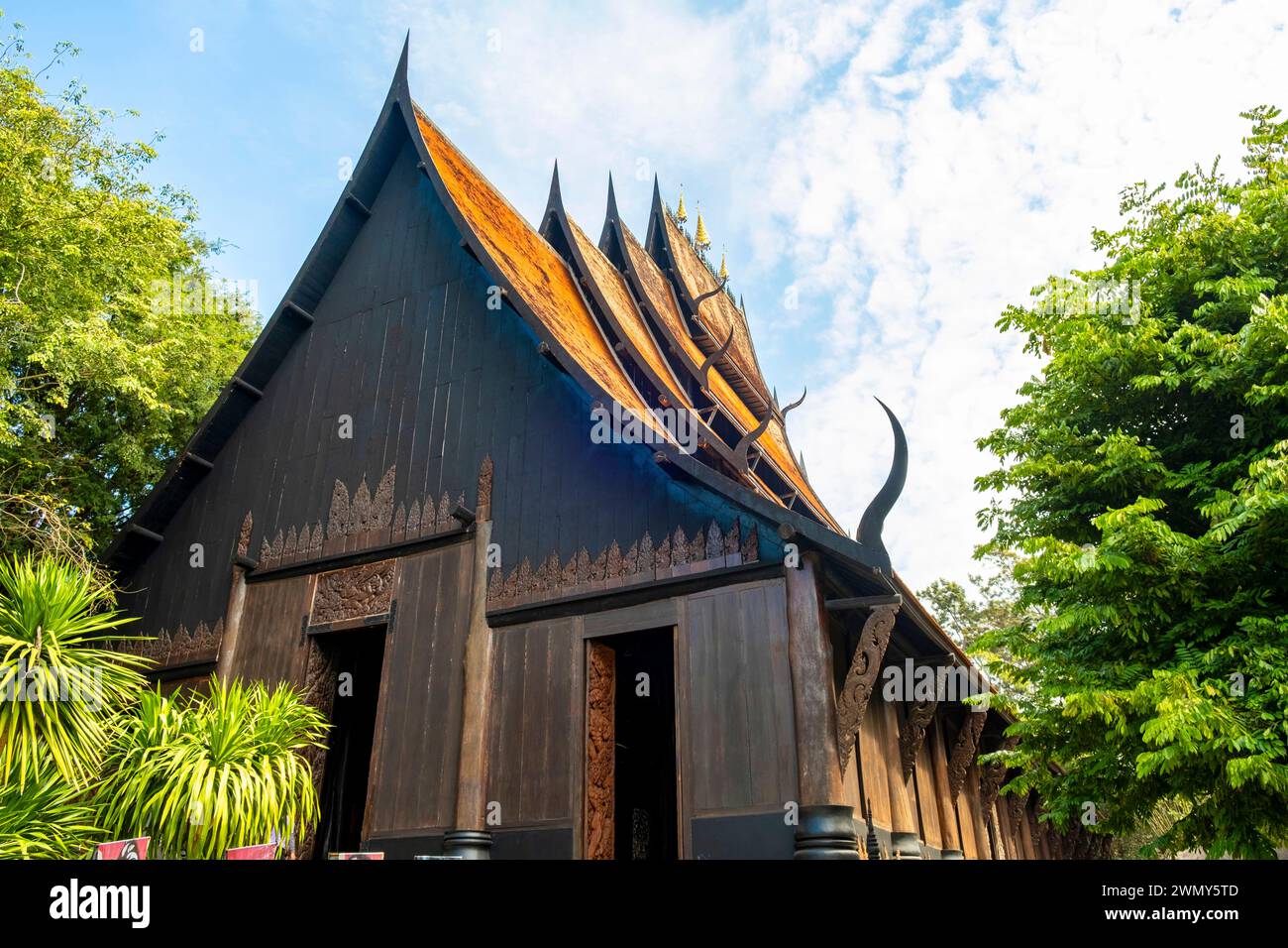 Thailand, Chiang Rai, Baan Dam museum or black temple, by the artist Thawan Duchanee Stock Photo