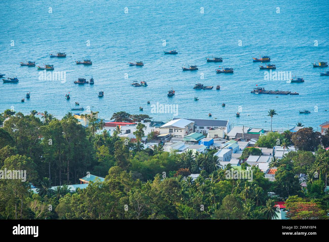 Vietnam, Kien Giang province, Hon Son (or Lai Son) island, Bai Nha hamlet Stock Photo