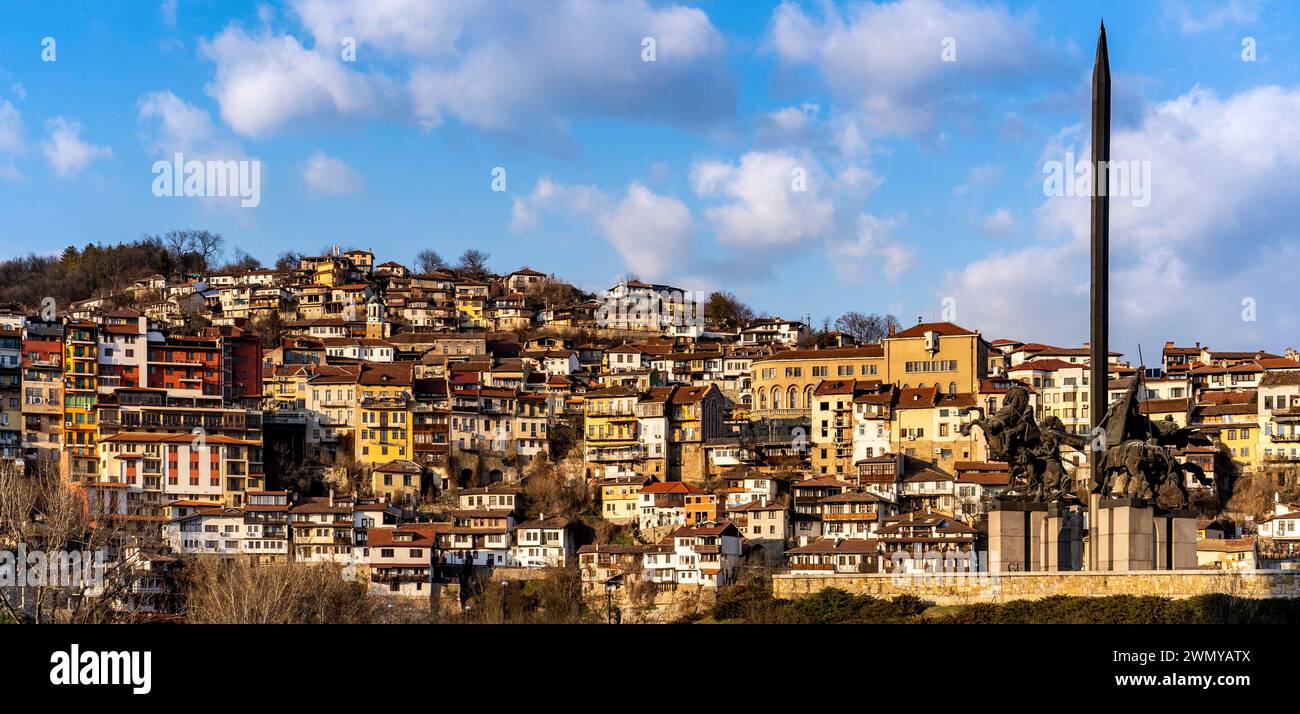 Panorama of Veliko Tarnovo on a sunny day Stock Photo