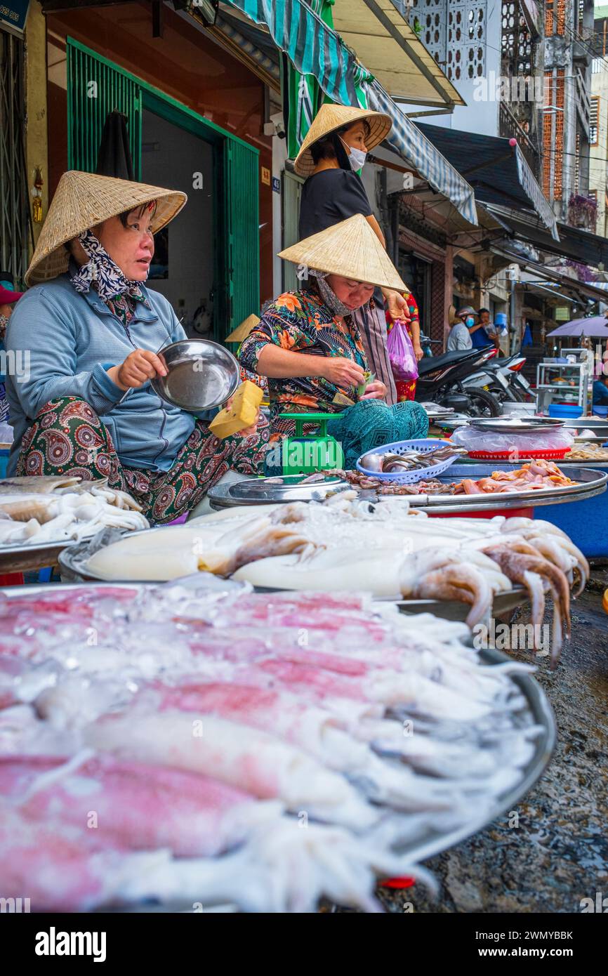 Vietnam, Mekong Delta, Can Tho, Tan An market Stock Photo