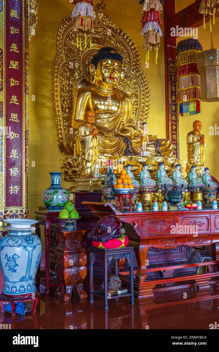 Vietnam, Mekong Delta, Can Tho, Phat Hoc Buddhist pagoda Stock Photo