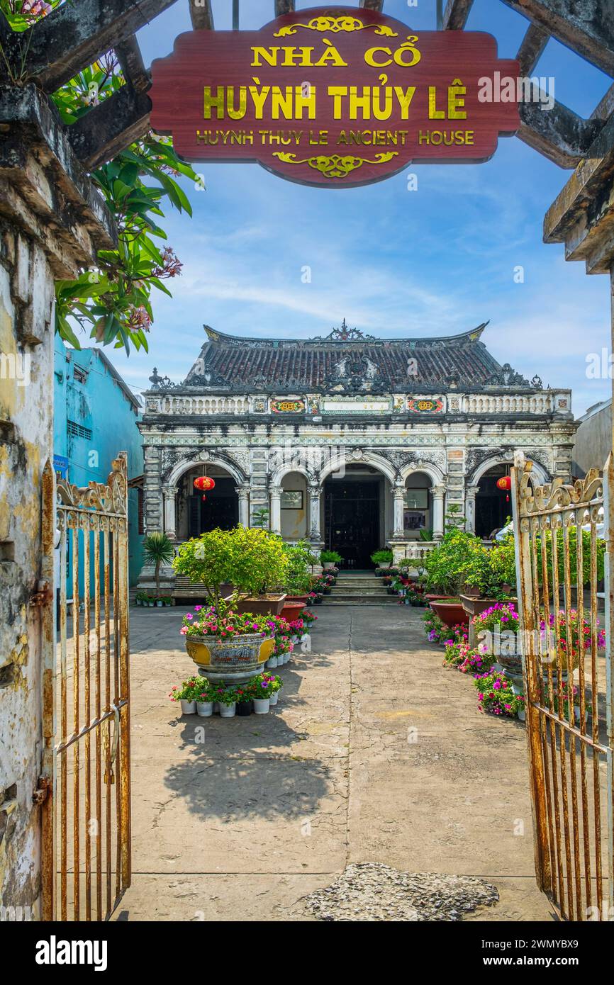 Vietnam, Mekong Delta, Sa Dec, former house of Huynh Thuy Le, built in