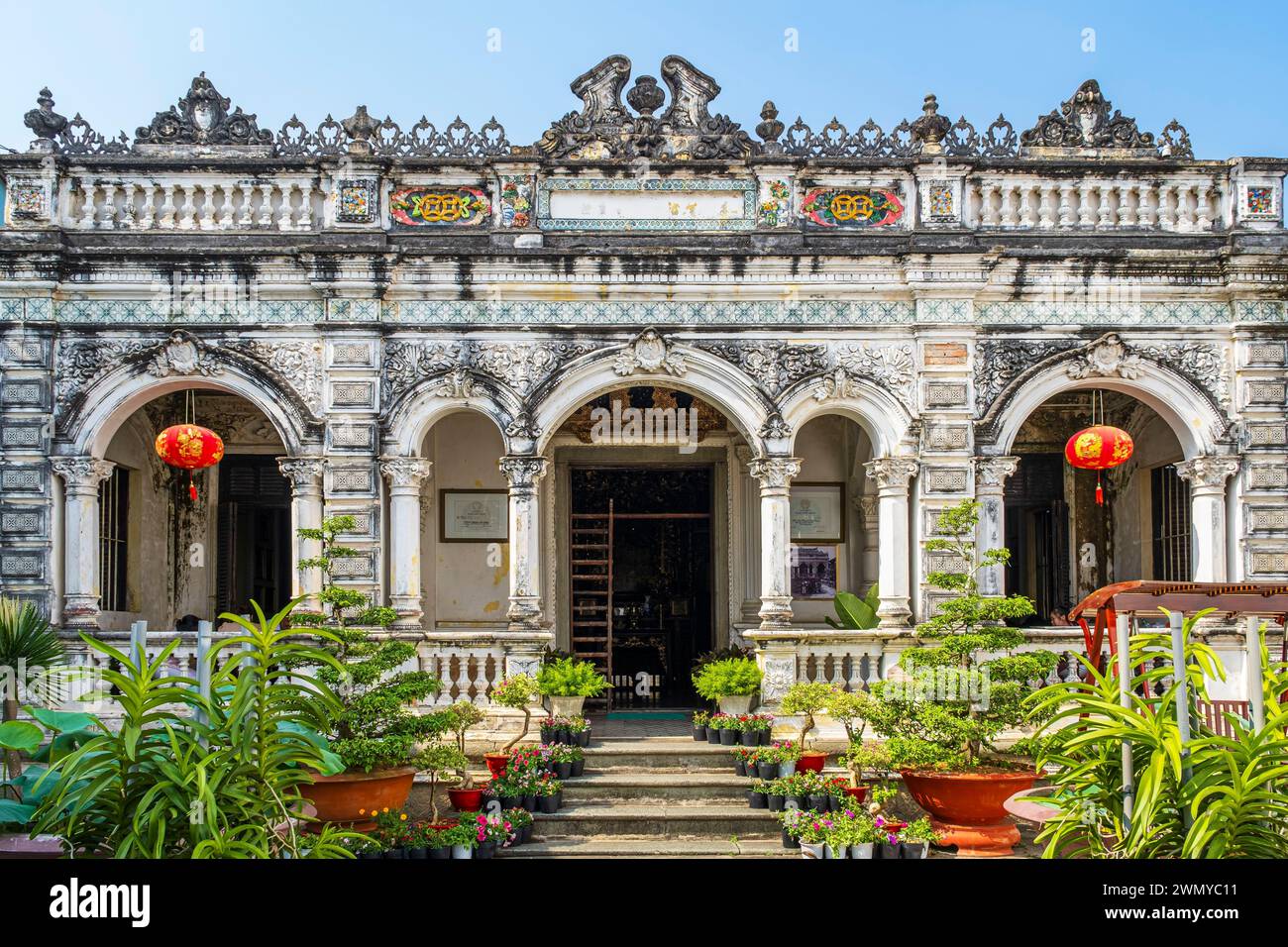 Vietnam, Mekong Delta, Sa Dec, former house of Huynh Thuy Le, built in