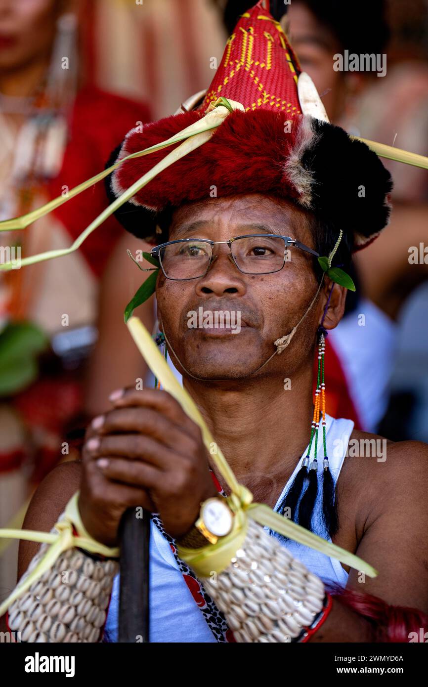 India, Arunachal Pradesh, Khonsa, Chalo Loku festival within the Nocte tribes Stock Photo