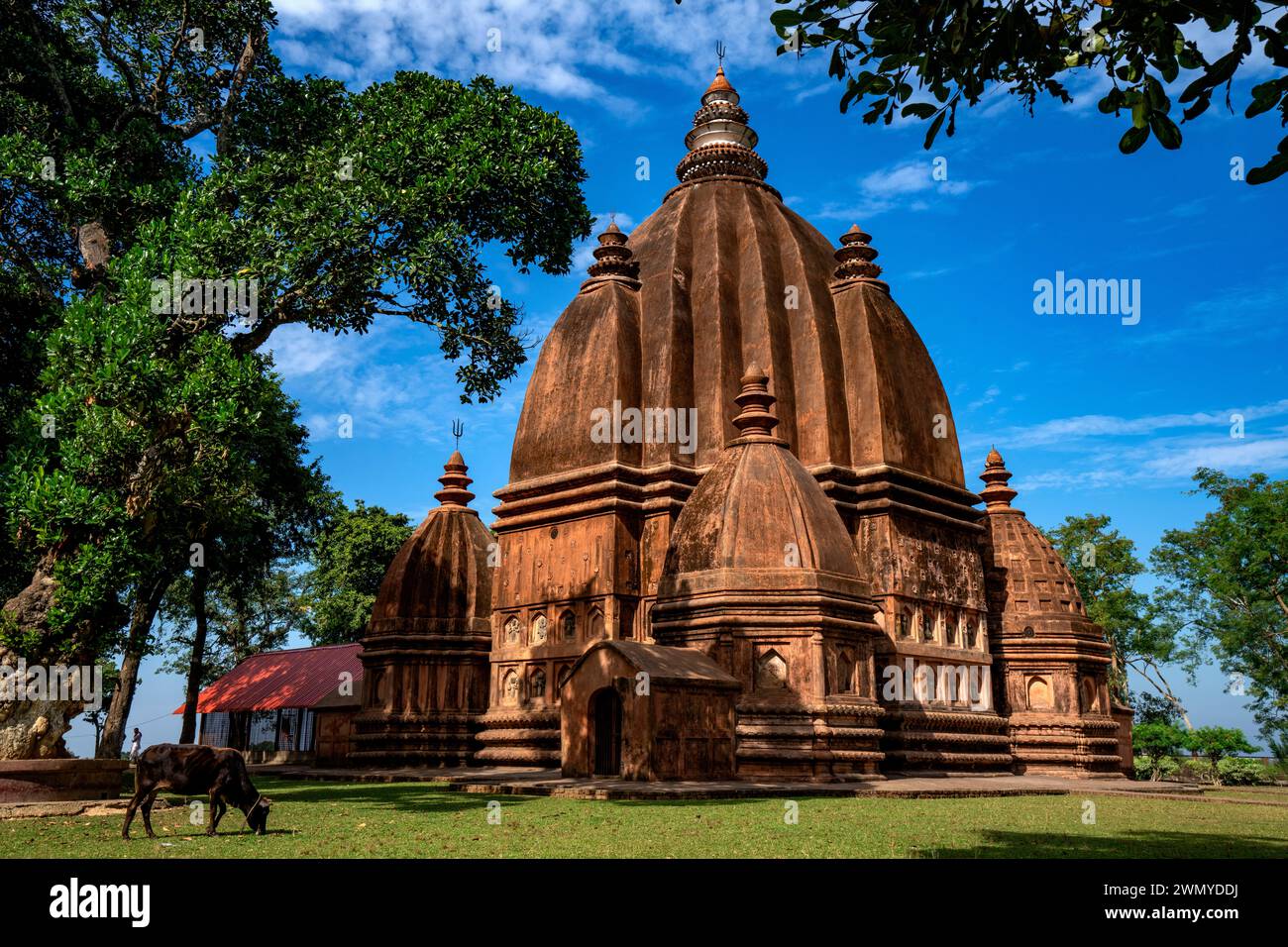India, Assam, Dergaon, Shiva temple of Negheriting Shiva Doul Stock Photo