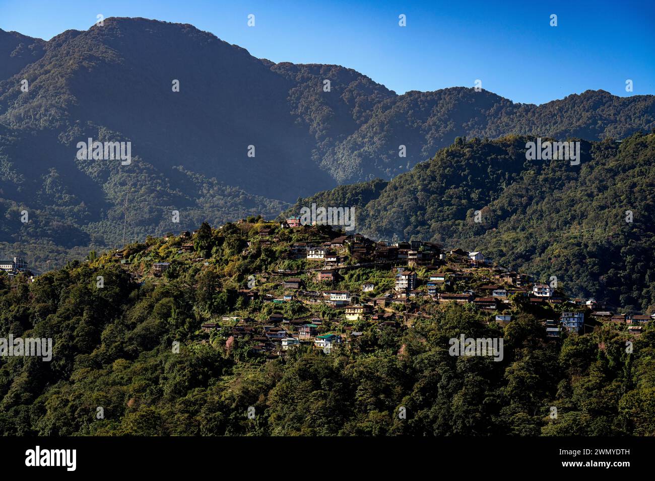 India, Nagaland, tribal Naga village of Khonoma Stock Photo