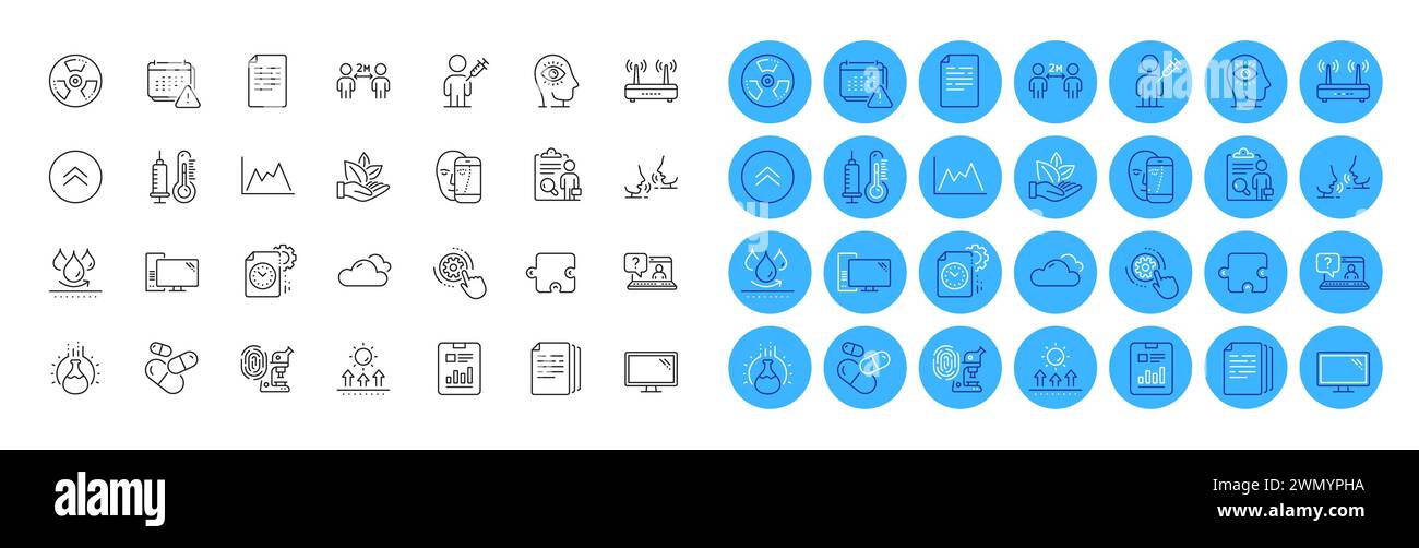 Talk, Waterproof and Social distancing line icons pack. For web app ...