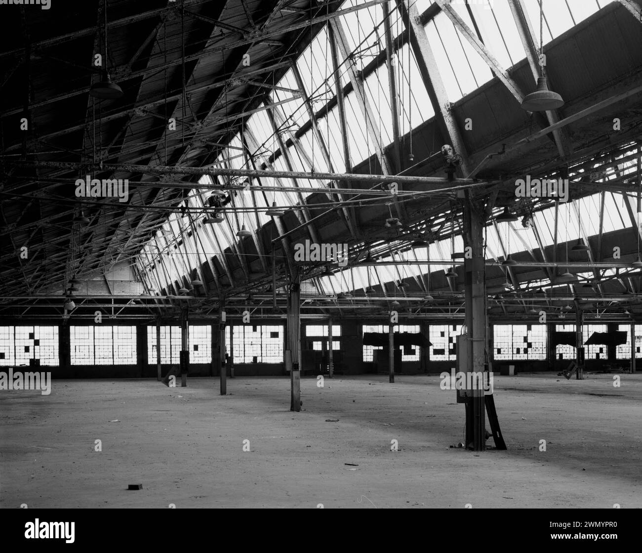 Industrial area - vintage building - Warehouse -  Ford Motor Company Long Beach Assembly Plant, Assembly Building, 700 Henry Ford Avenue Stock Photo