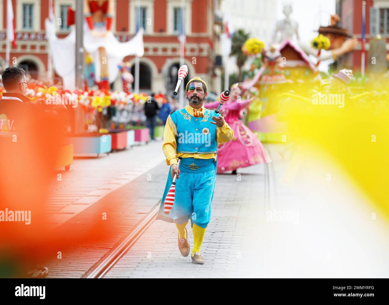 Nice, France. 28th Feb, 2024. © PHOTOPQR/NICE MATIN/Dylan Meiffret ; Nice ; 28/02/2024 ; Carnaval de Nice 2024 - Nice Carnival Feb 28 2024 Credit: MAXPPP/Alamy Live News Stock Photo