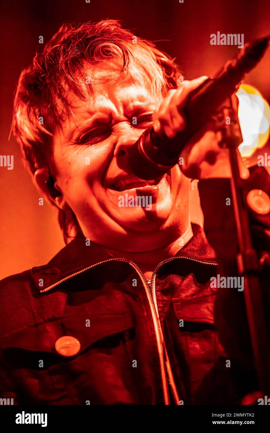 Milan Italy. 26th Feb 2024. The British alternative rock band NOTHING BUT THIEVES performs live