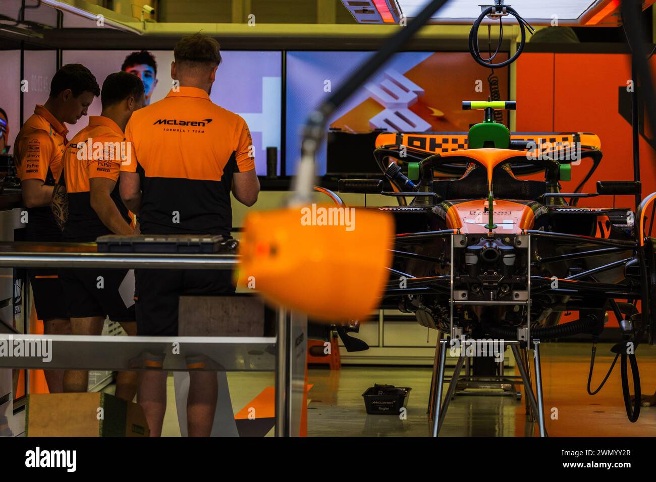 MANAMA, BAHRAIN, Bahrain International Circuit, 28.Feb.2024 Mclaren F1