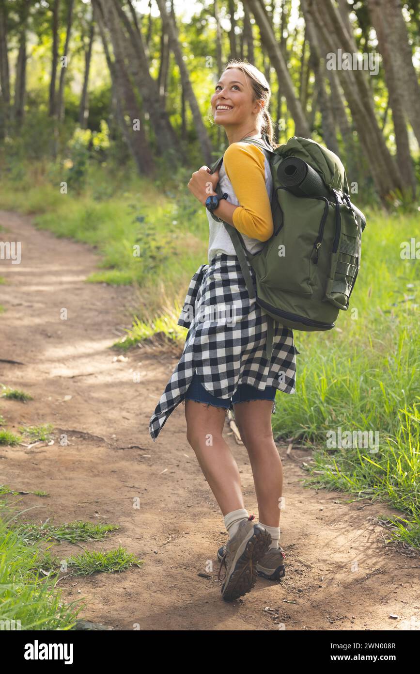 Female hiker in enjoys walking hi-res stock photography and images - Alamy