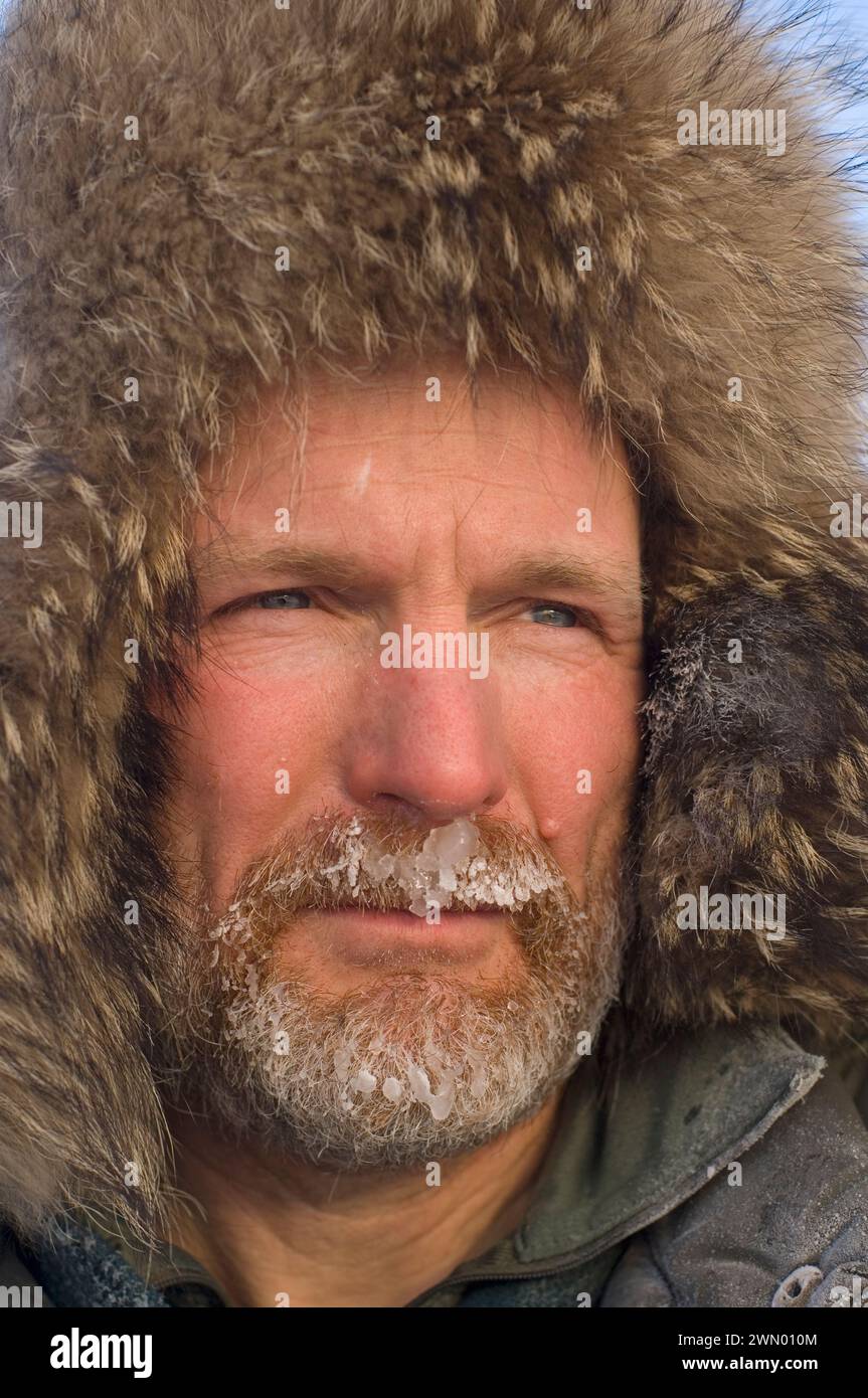Tim Cook Alaskan guide and adventure traveler in the western Arctic Alaska Stock Photo