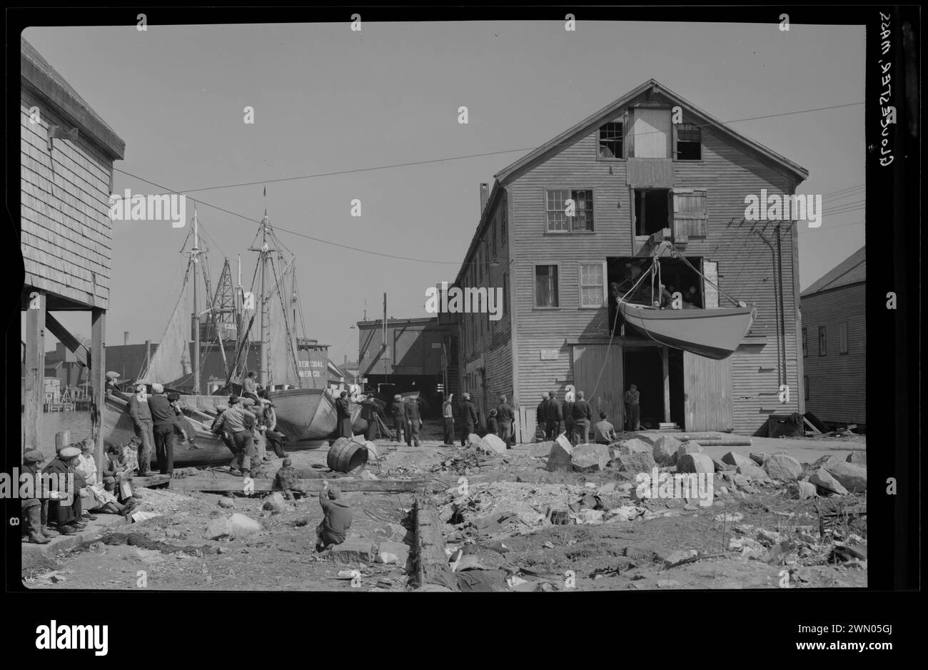 Shipbuilding, Gloucester. Shipbuilding, Gloucester Stock Photo Alamy