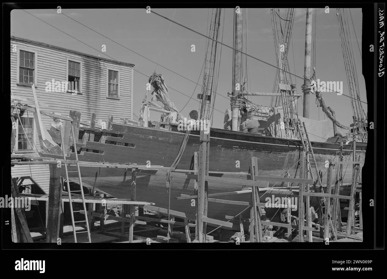 Shipbuilding, Gloucester. Shipbuilding, Gloucester Stock Photo Alamy