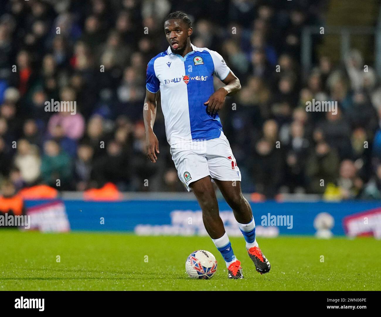 Blackburn, UK. 27th Feb, 2024. Billy Koumetio of Blackburn Rovers during the The FA Cup match at Ewood Park, Blackburn. Picture credit should read: Andrew Yates/Sportimage Credit: Sportimage Ltd/Alamy Live News Stock Photo