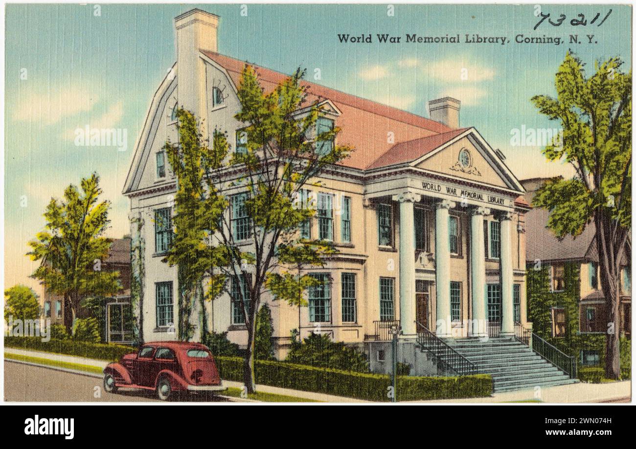 World War Memorial Library, Corning, N. Y.. World War Memorial Library ...