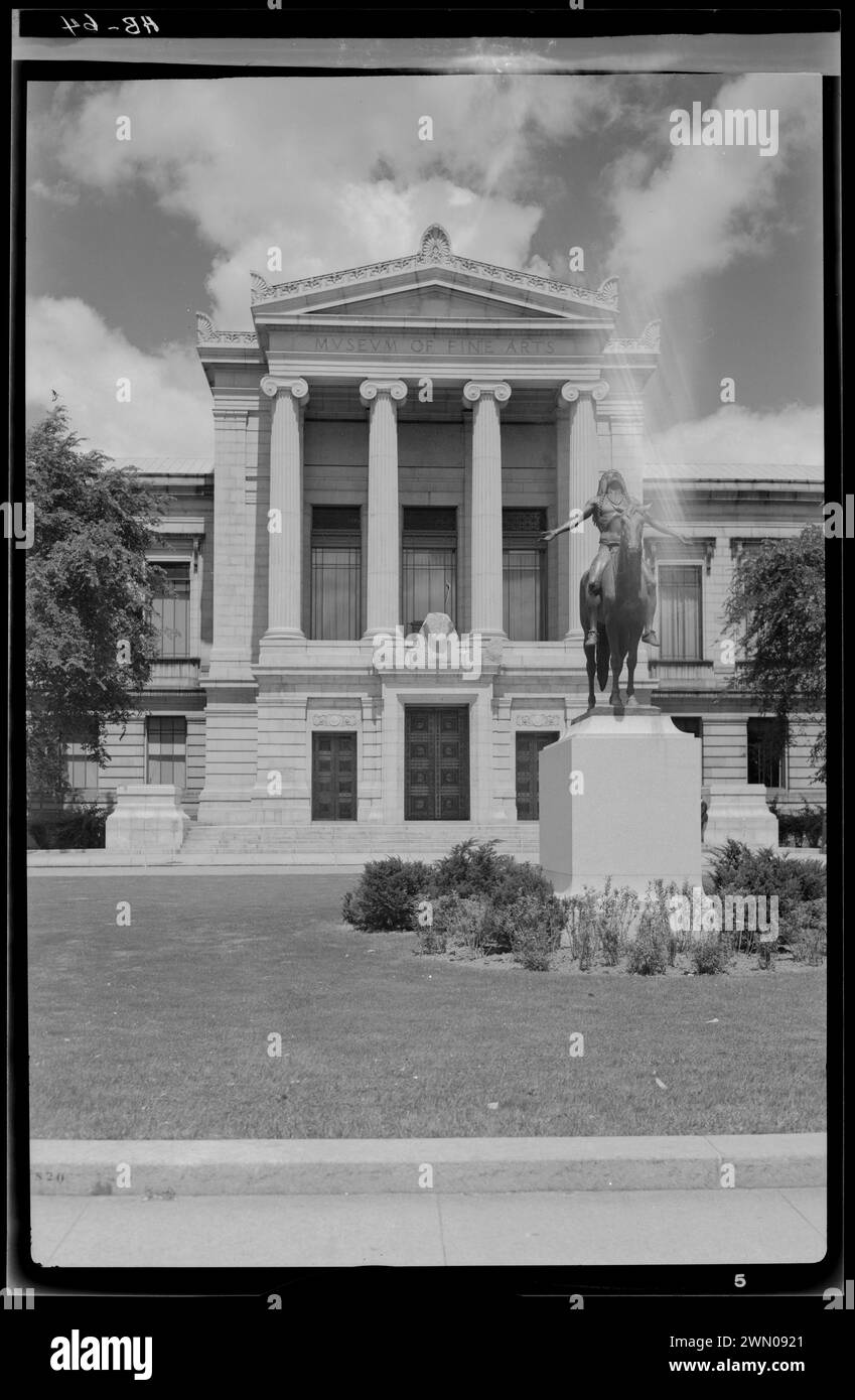 Museum of Fine Arts entrance (exterior), Boston. Museum of Fine Arts entrance (exterior), Boston Stock Photo