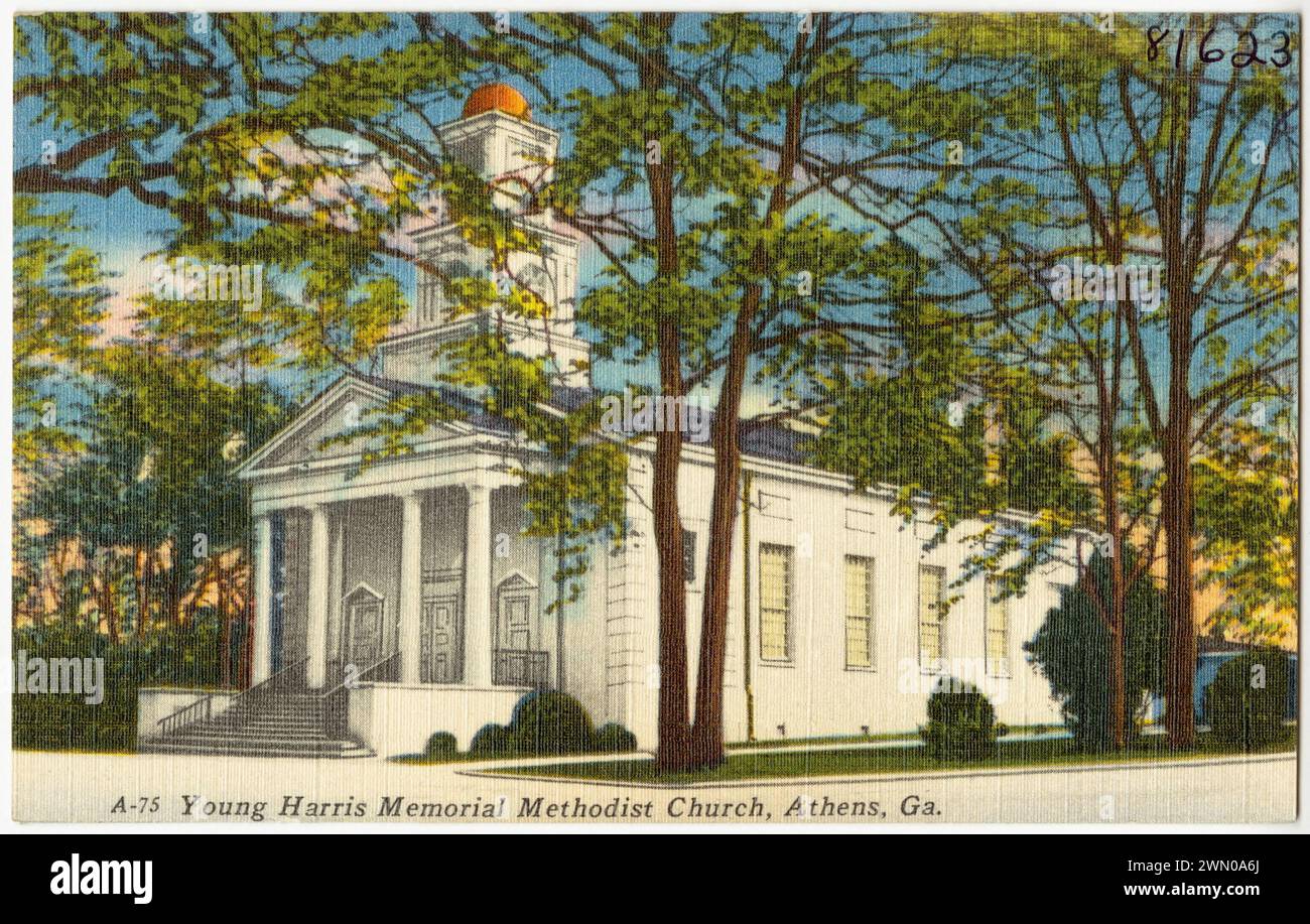 Young Harris Memorial Methodist Church, Athens, Ga.. Young Harris Memorial Methodist Church, Athens, Ga. Stock Photo