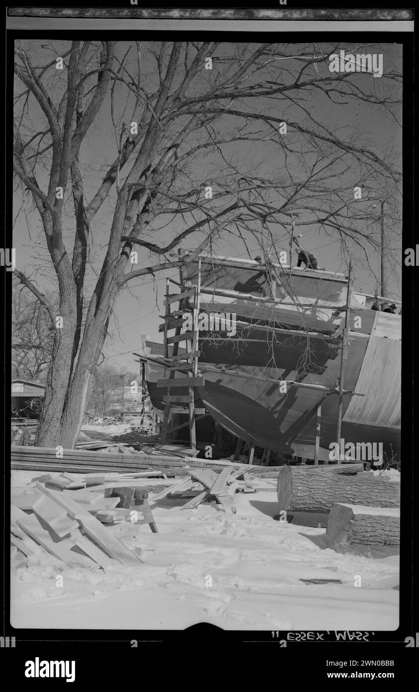 Ship construction, Essex. Ship construction, Essex Stock Photo - Alamy