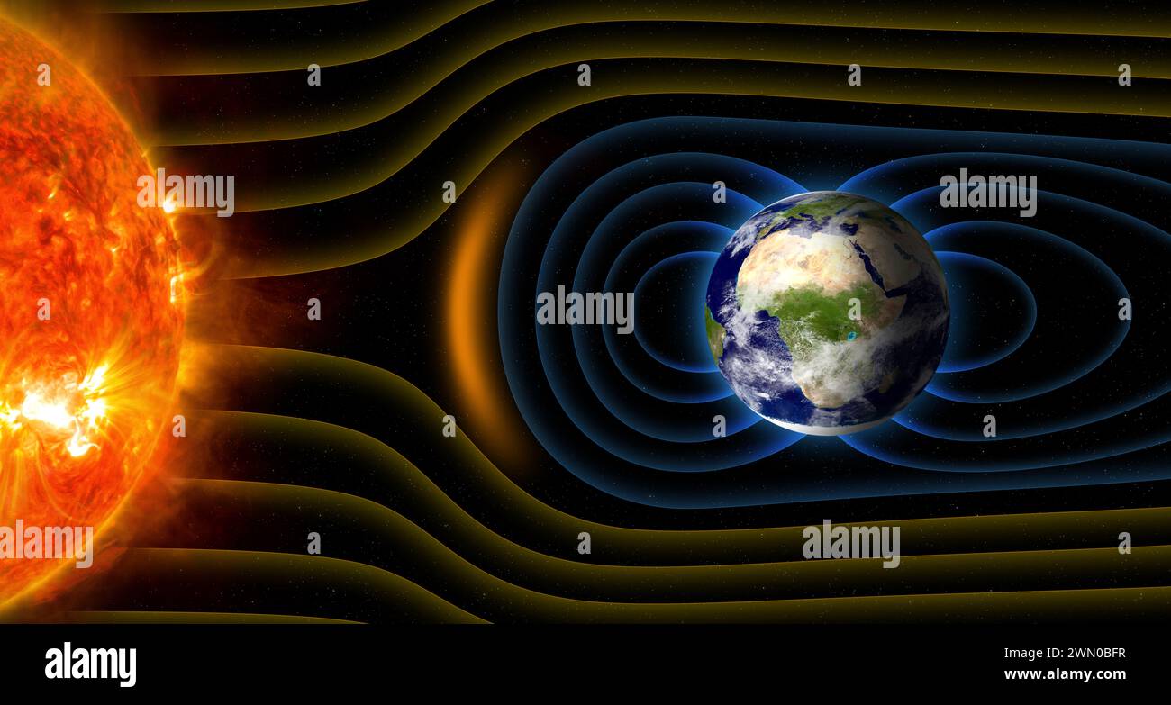 Earth's field. or field around Earth