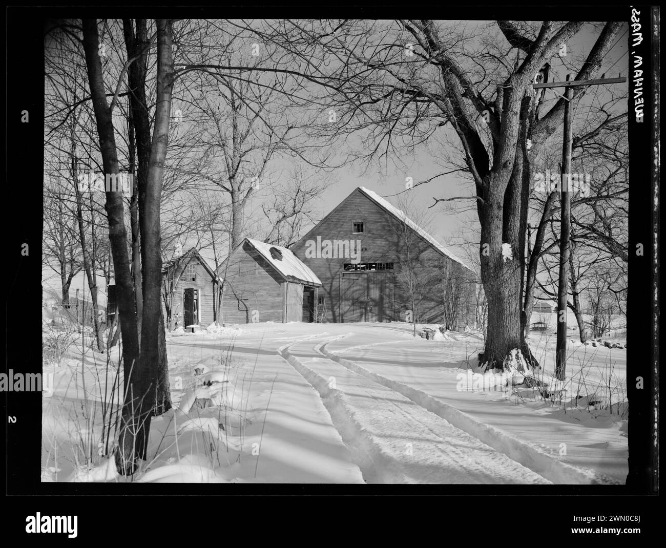 Building (exterior), Wenham. Building (exterior), Wenham Stock Photo