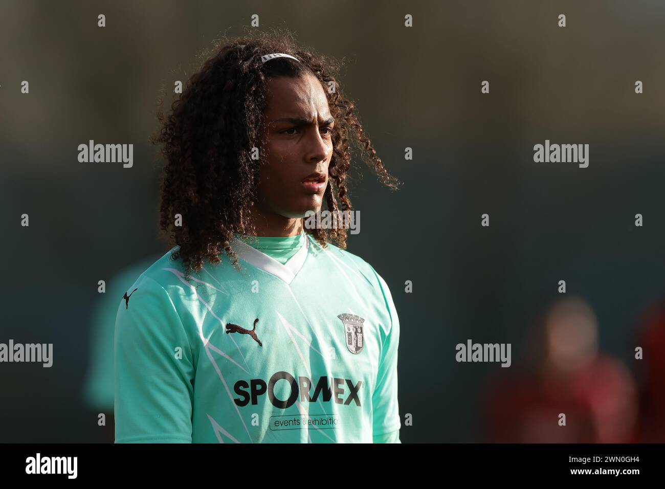 Milan, Italy. 28th Feb, 2024. Ruben Furtado of SC Braga looks on during the UEFA Youth League match at Centro Sportivo Vismara, Milan. Picture credit should read: Jonathan Moscrop/Sportimage Credit: Sportimage Ltd/Alamy Live News Stock Photo