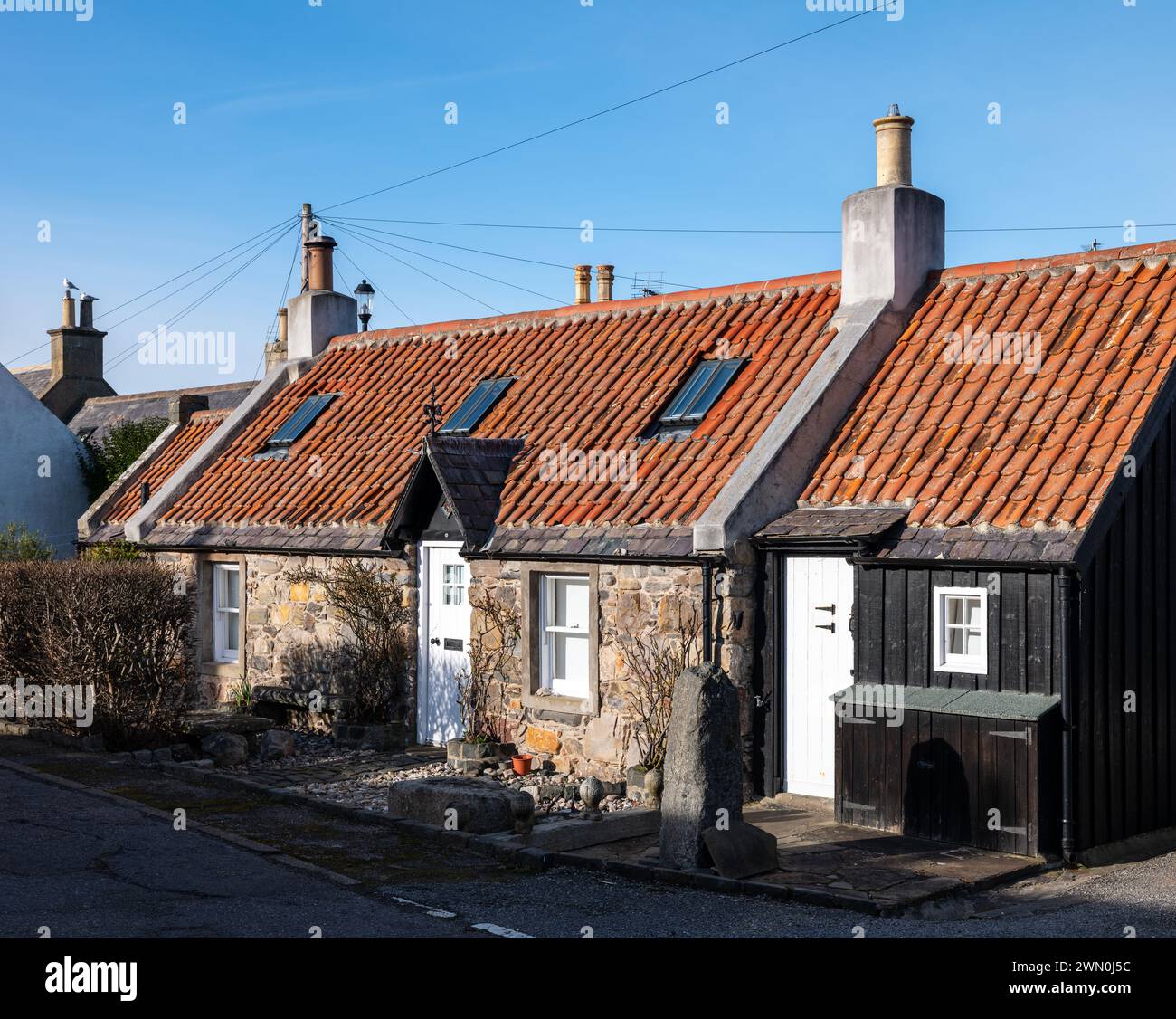26 February 2024. Seatown,Cullen,Moray,Scotland. This is the Architecture of the old village of Seatown, now Cullen on the Moray Coast. This was a Fis Stock Photo